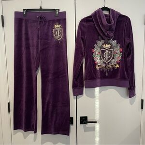 Juicy Couture Purple Velour Tracksuit